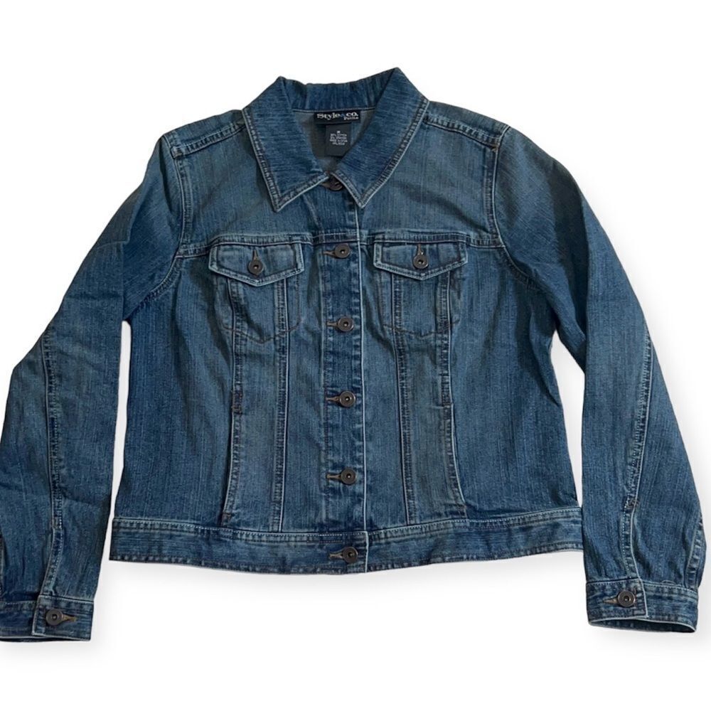 Style & Co. Petite denim jacket size PM